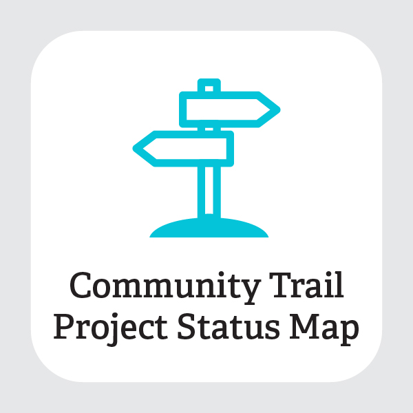 Map of Community Trail Project Status