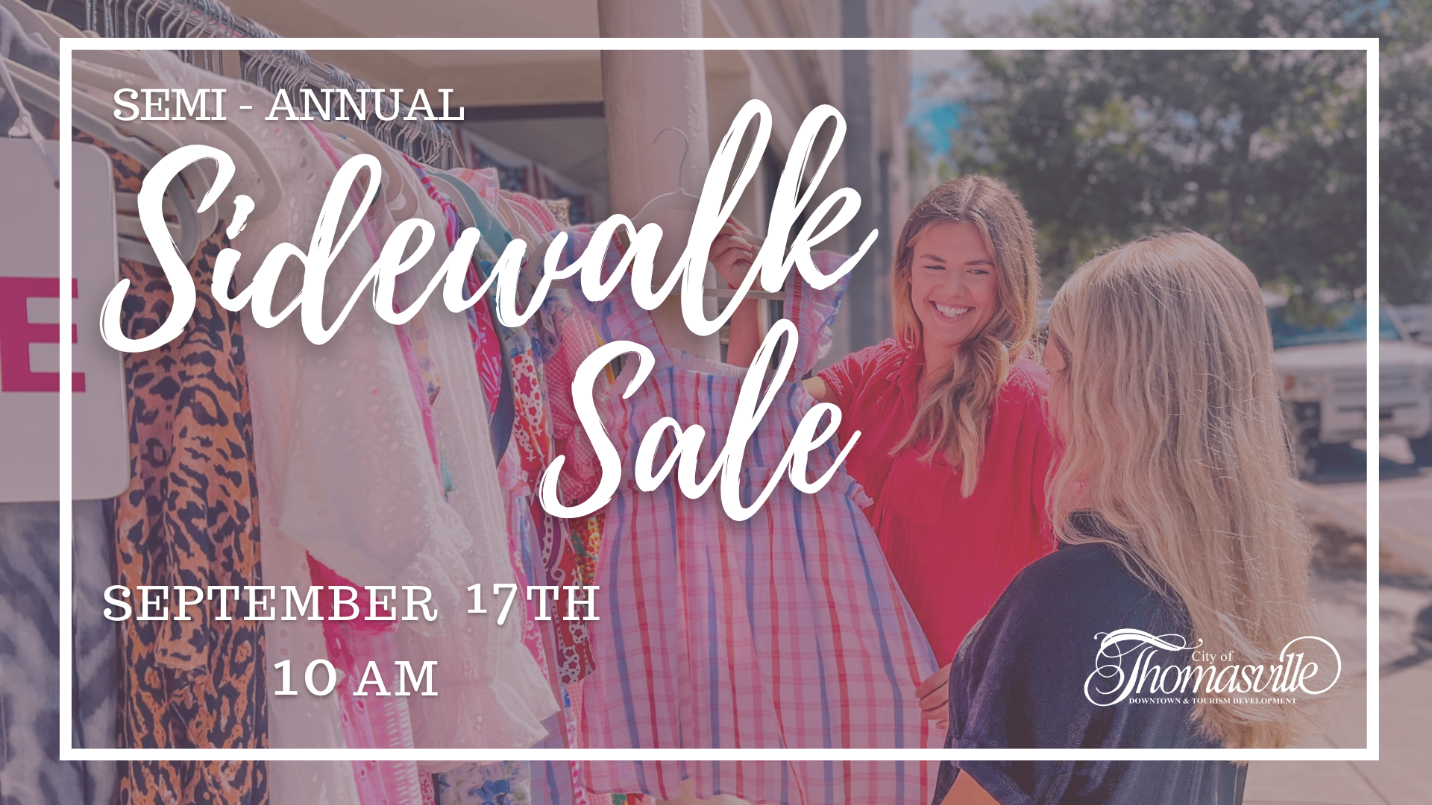 Photo for DOWNTOWN THOMASVILLE SEMI-ANNUAL SIDEWALK SALE SET FOR  SEPTEMBER 17