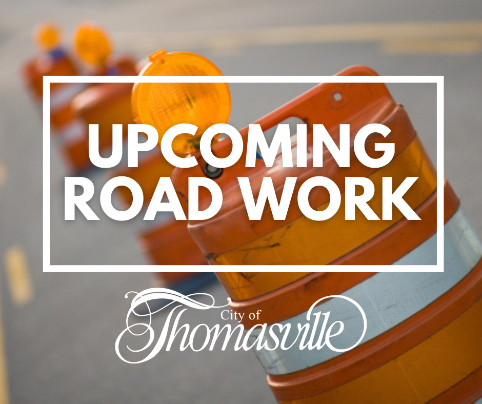 Photo for CITY OF THOMASVILLE UPCOMING STREET RESURFACING PROJECTS