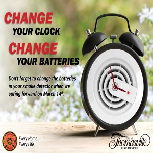 Photo for CHANGE YOUR CLOCKS AND SMOKE ALARM BATTERIES FOR DAYLIGHT SAVINGS TIME