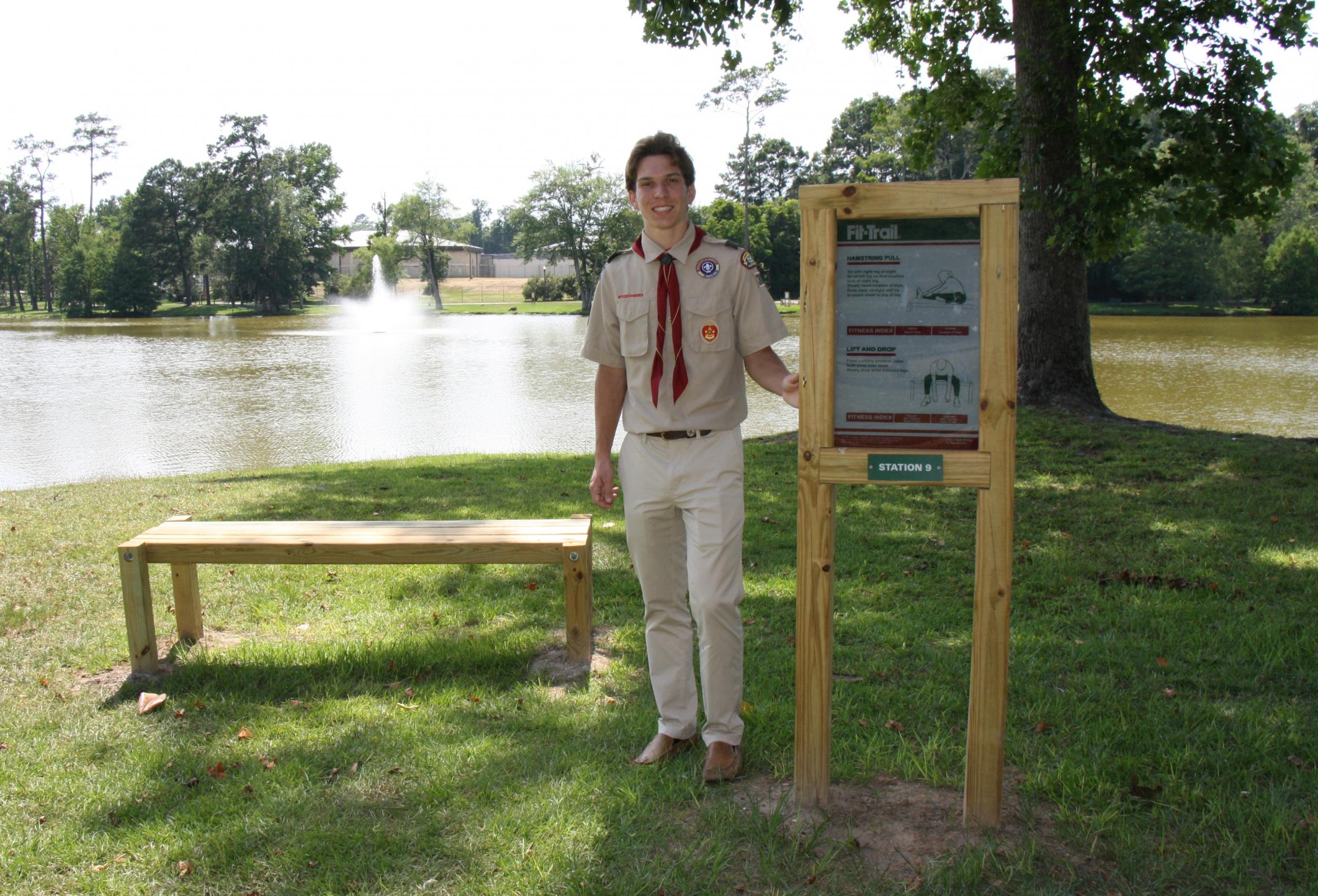 Photo for EAGLE SCOUT INSTALLS FIT STATIONS AT CHEROKEE PARK