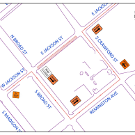EMERGENCY BRICK REPAIR SCHEDULED FOR EAST JACKSON STREET Photo for EMERGENCY BRICK REPAIR SCHEDULED FOR EAST JACKSON STREET