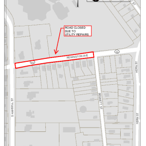 TEMPORARY STREET CLOSING - REMINGTON AVENUE Photo for TEMPORARY STREET CLOSING - REMINGTON AVENUE