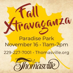 CITY OF THOMASVILLE TO HOST ANNUAL FALL XTRAVAGANZA Photo for CITY OF THOMASVILLE TO HOST ANNUAL FALL XTRAVAGANZA