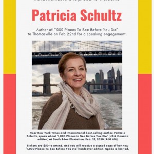 INTERNATIONAL BEST-SELLING AUTHOR PATRICIA SCHULTZ Photo for INTERNATIONAL BEST-SELLING AUTHOR PATRICIA SCHULTZ