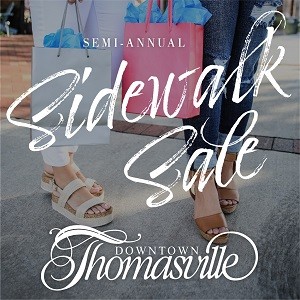 DOWNTOWN THOMASVILLE SEMI-ANNUAL SIDEWALK SALE TO BE HELD SATURDAY, SEPTEMBER 26TH Photo for DOWNTOWN THOMASVILLE SEMI-ANNUAL SIDEWALK SALE TO BE HELD SATURDAY, SEPTEMBER 26TH