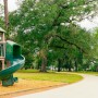 Click to enlarge image Completed walkway around playground equipment