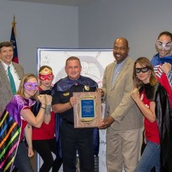 POLICE CHIEF HONORED DURING NATIONAL SUPER HERO DAY Photo for POLICE CHIEF HONORED DURING NATIONAL SUPER HERO DAY