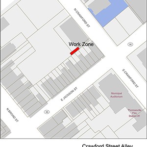 UTILITY WORK SCHEDULED FOR DOWNTOWN PARKING AREA Photo for UTILITY WORK SCHEDULED FOR DOWNTOWN PARKING AREA