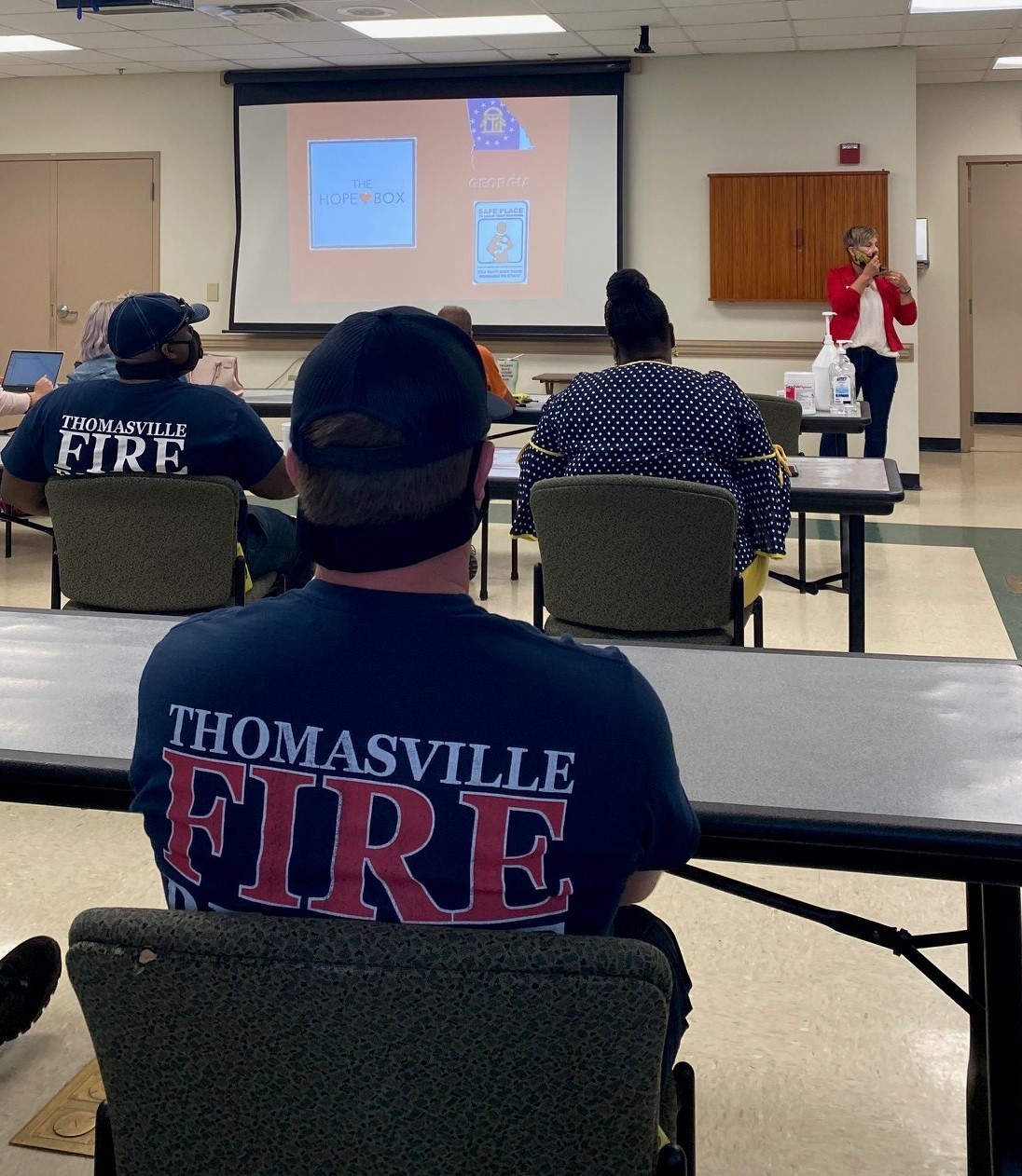 TFR Personnel receiving safe haven training.