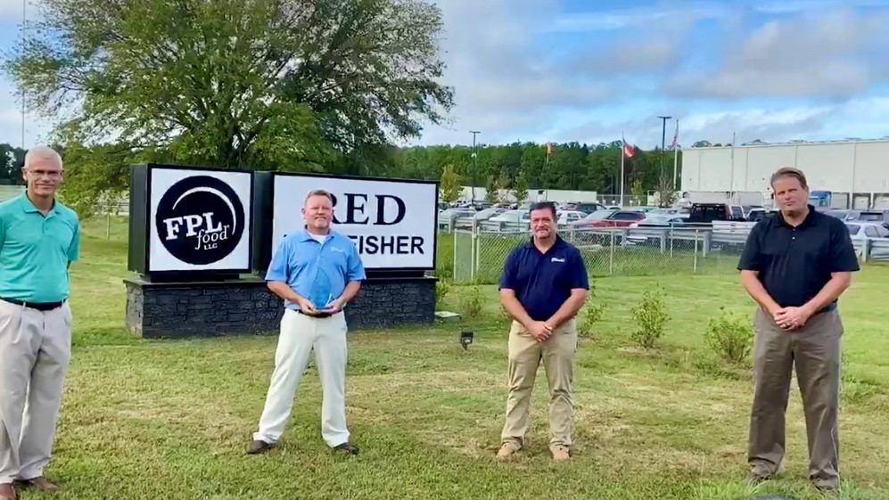 Pictured above from left to right: Municipal Gas Authority Director of Member Services & Communications Rodney Dill, Natural Gas Superintendent Chuck Whitaker, Director of Utility Operations Chris Hayes, Municipal Gas Authority Southern Manager of Member Services Eric Groom