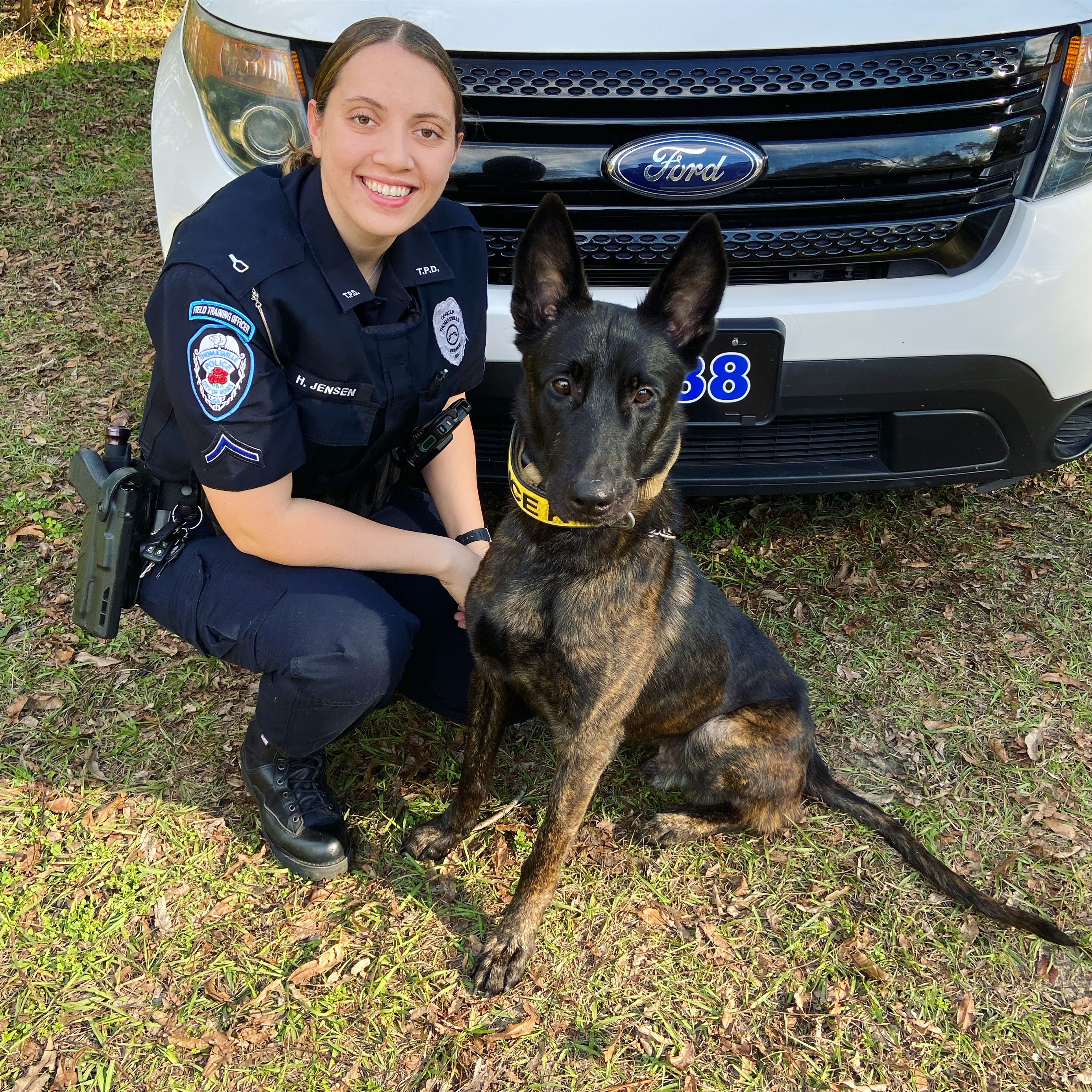 TPD Officer Haley Jensen and her K-9 partner, Kaiko